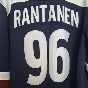 Fanatics Navy and White Hockey Jersey